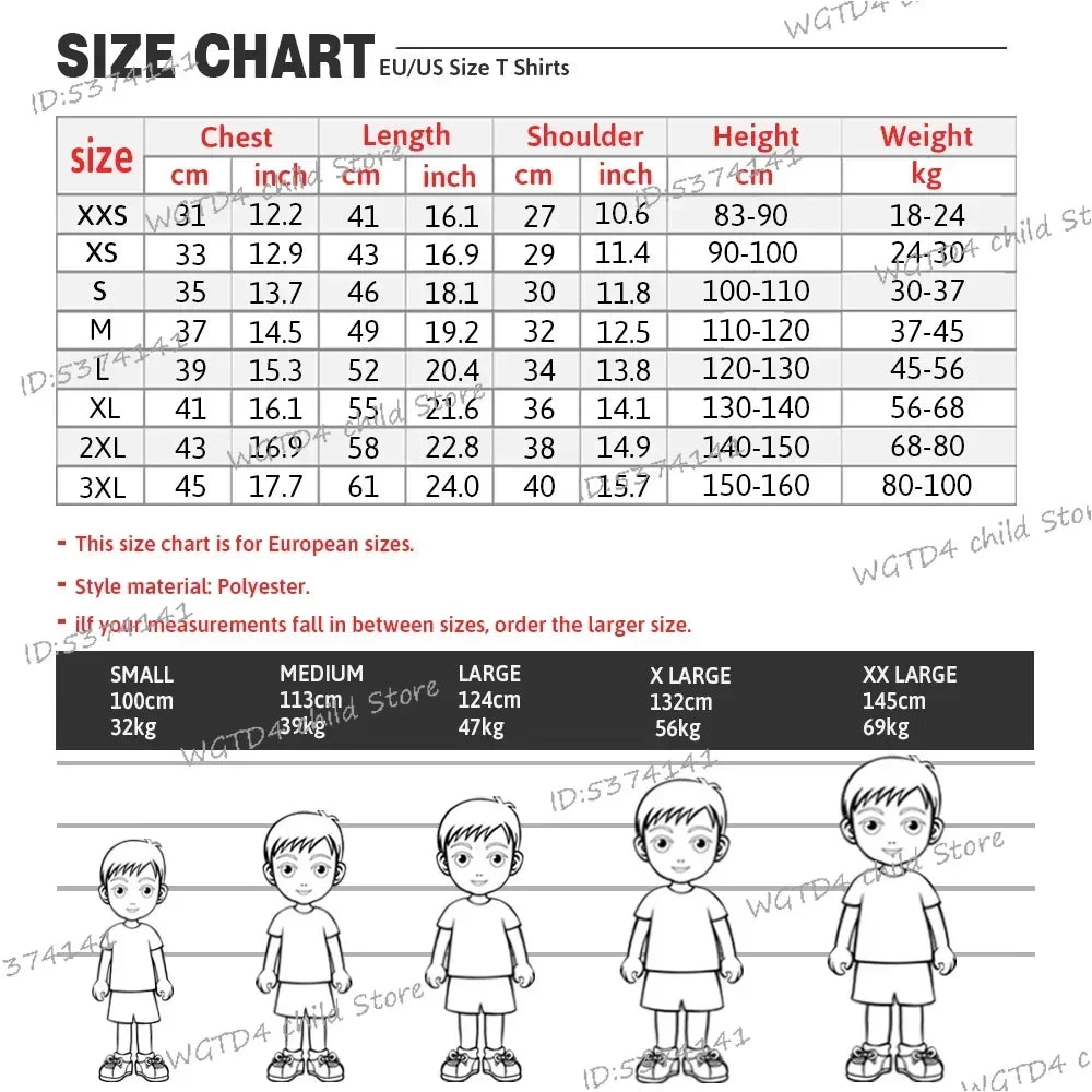 New Sprunki Kids T-shirt Cartoon Game Figure Printed Tops Tees Boys