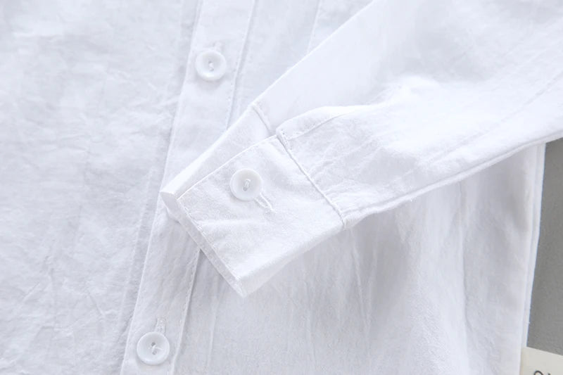 New Children SOLID WHITE Boys/girls Shirts Kids Tops Boys/girls Long