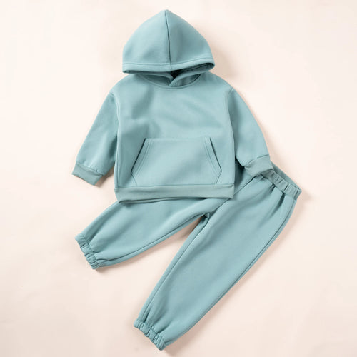 2023 Winter Children Hooded Tracksuits Suits 0-6Y Toddler Boys Girls