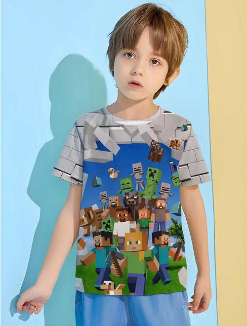 Popular Game Kids Summer Clothes Children's Boy's Clothing T-shirt for