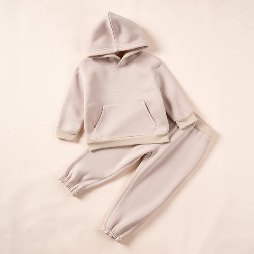 2023 Winter Children Hooded Tracksuits Suits 0-6Y Toddler Boys Girls