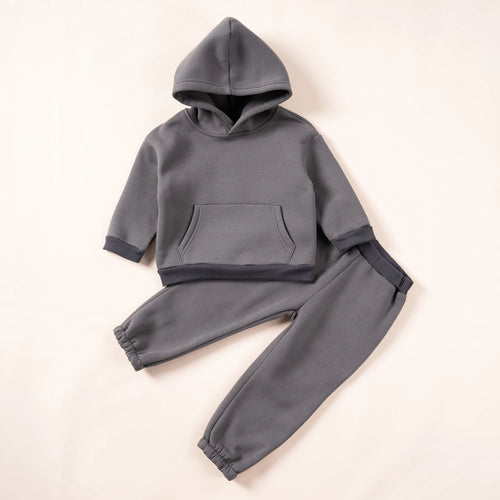 2023 Winter Children Hooded Tracksuits Suits 0-6Y Toddler Boys Girls