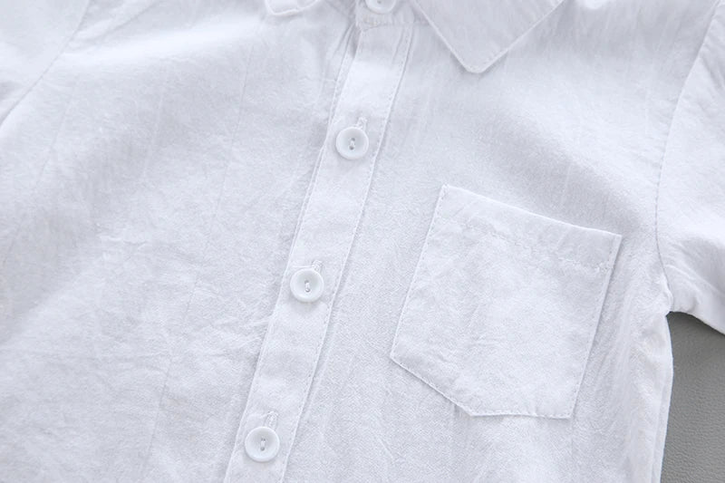 New Children SOLID WHITE Boys/girls Shirts Kids Tops Boys/girls Long