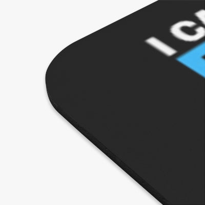 Black Mouse Pad With Funny Quote (Rectangle)