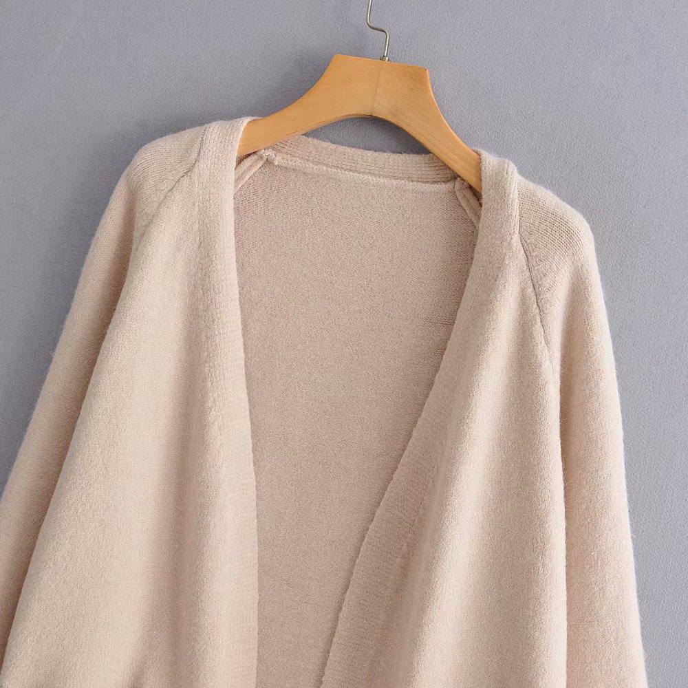 Lazy V-neck Oversize Long Sweater Cardigans Jacket Coat New Women