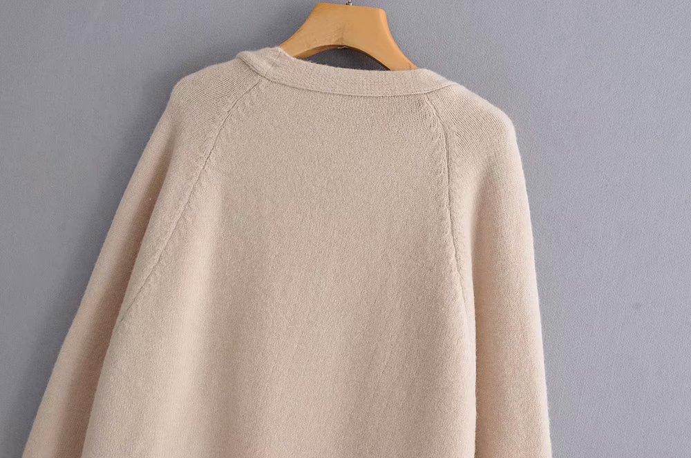 Lazy V-neck Oversize Long Sweater Cardigans Jacket Coat New Women