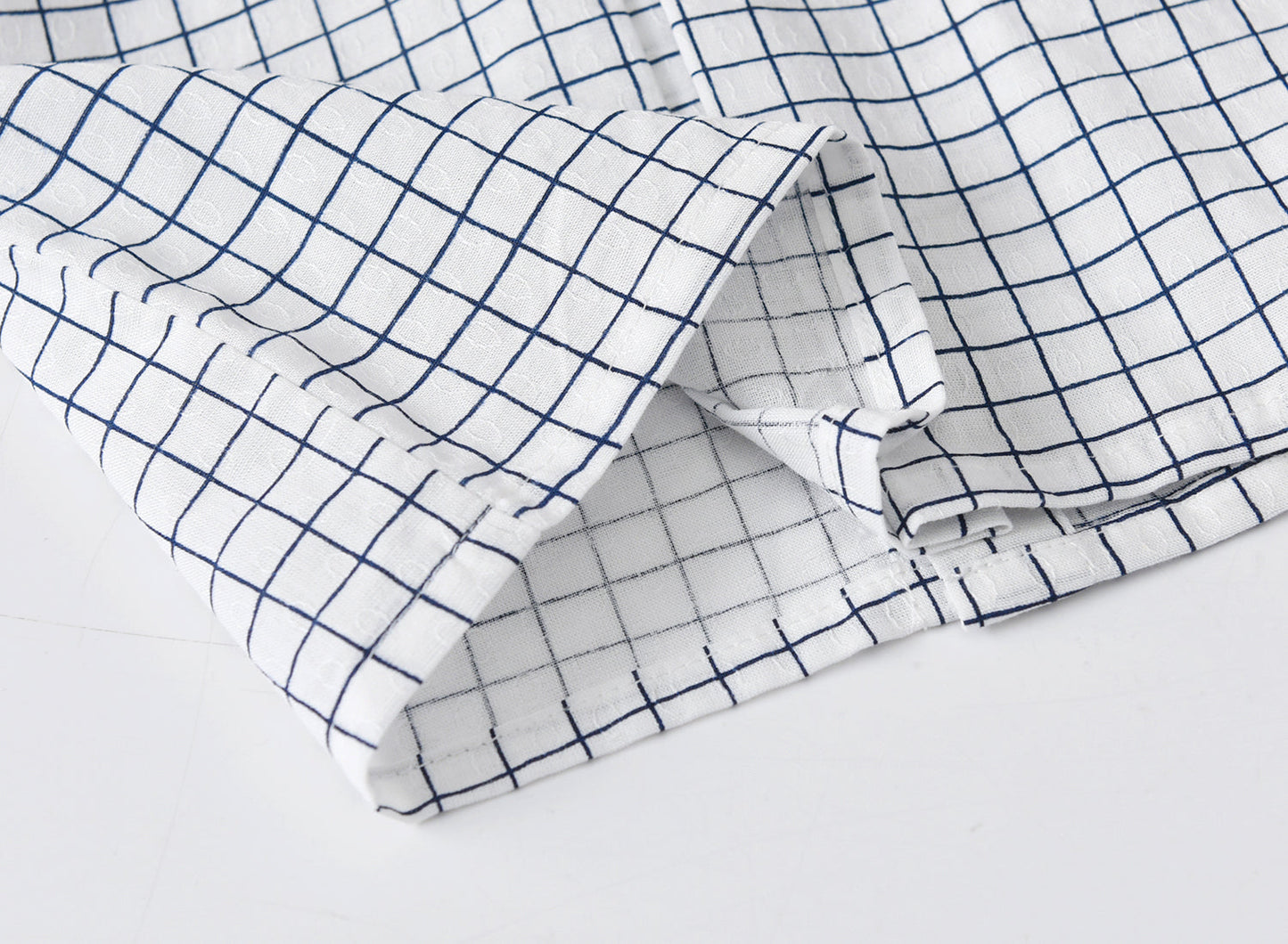 Baby Boy Grid Top Combo Solid Short Pants In Summer
