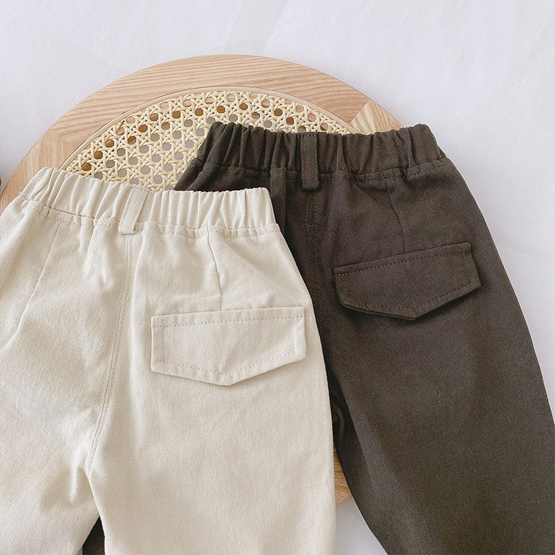 Milancel 2022 Spring New Baby Pants Solid Boys Pants Fashion Kids