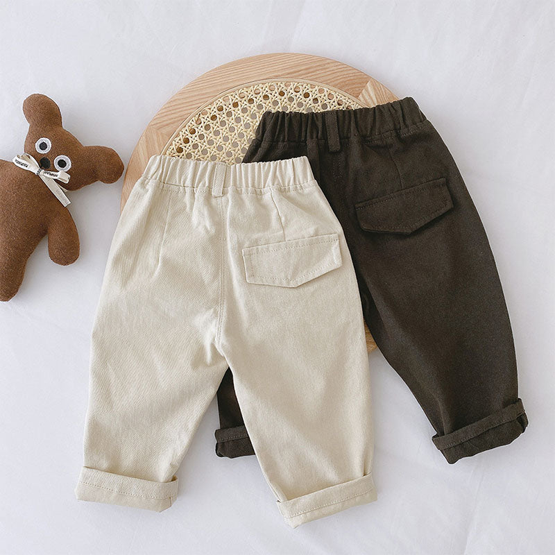 Milancel 2022 Spring New Baby Pants Solid Boys Pants Fashion Kids
