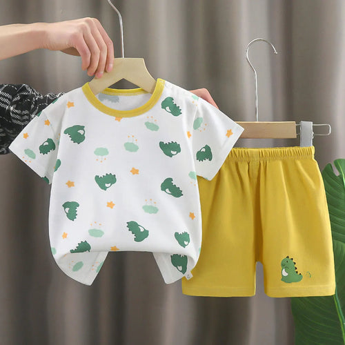 Kids Clothes Children's Sets Boys Girl T-shirt Shorts 2PCS Summer