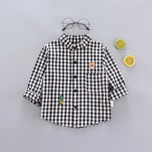 DIIMUU Spring Autumn Kids Baby Boys Cotton Clothes Shirt Toddler Girls