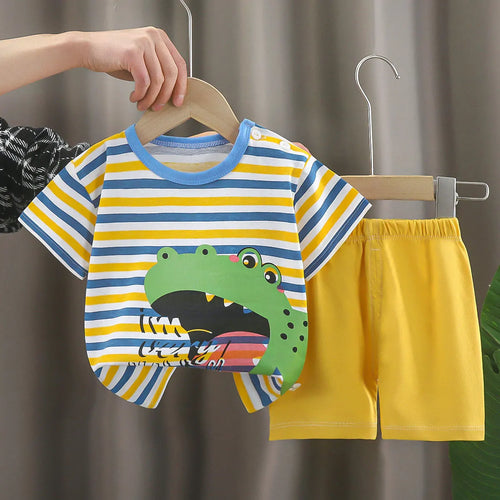 Kids Clothes Children's Sets Boys Girl T-shirt Shorts 2PCS Summer