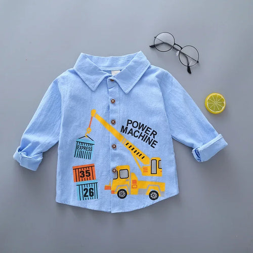 DIIMUU Spring Autumn Kids Baby Boys Cotton Clothes Shirt Toddler Girls