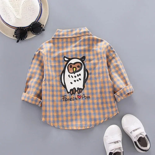 DIIMUU Spring Autumn Kids Baby Boys Cotton Clothes Shirt Toddler Girls