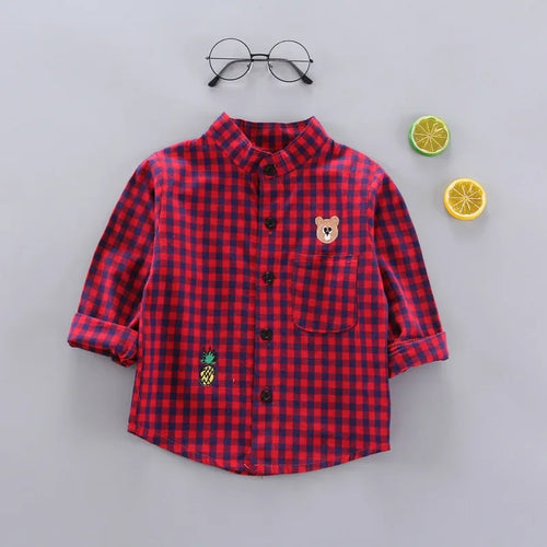 DIIMUU Spring Autumn Kids Baby Boys Cotton Clothes Shirt Toddler Girls