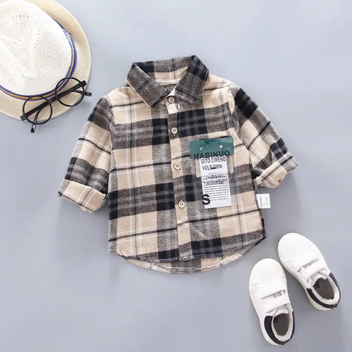 DIIMUU Spring Autumn Kids Baby Boys Cotton Clothes Shirt Toddler Girls