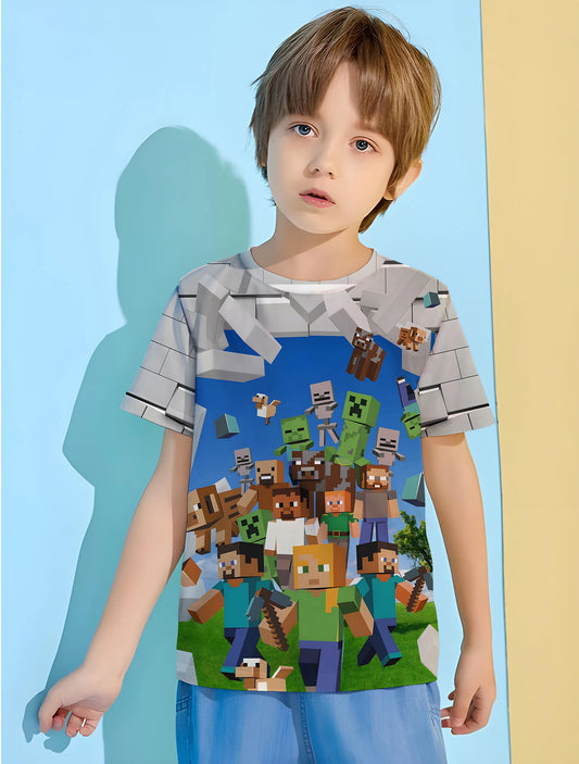 Popular Game Kids Summer Clothes Children's Boy's Clothing T-shirt for