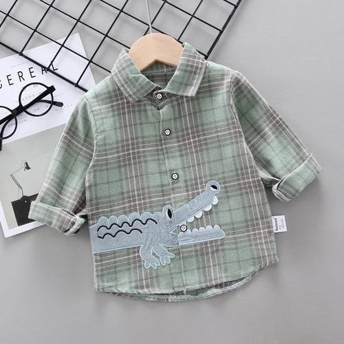 DIIMUU Spring Autumn Kids Baby Boys Cotton Clothes Shirt Toddler Girls