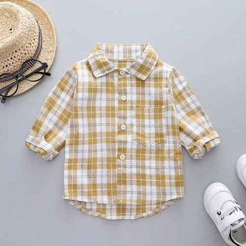 DIIMUU Spring Autumn Kids Baby Boys Cotton Clothes Shirt Toddler Girls