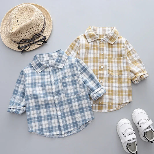DIIMUU Spring Autumn Kids Baby Boys Cotton Clothes Shirt Toddler Girls