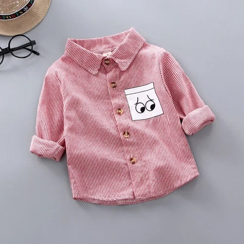 DIIMUU Spring Autumn Kids Baby Boys Cotton Clothes Shirt Toddler Girls