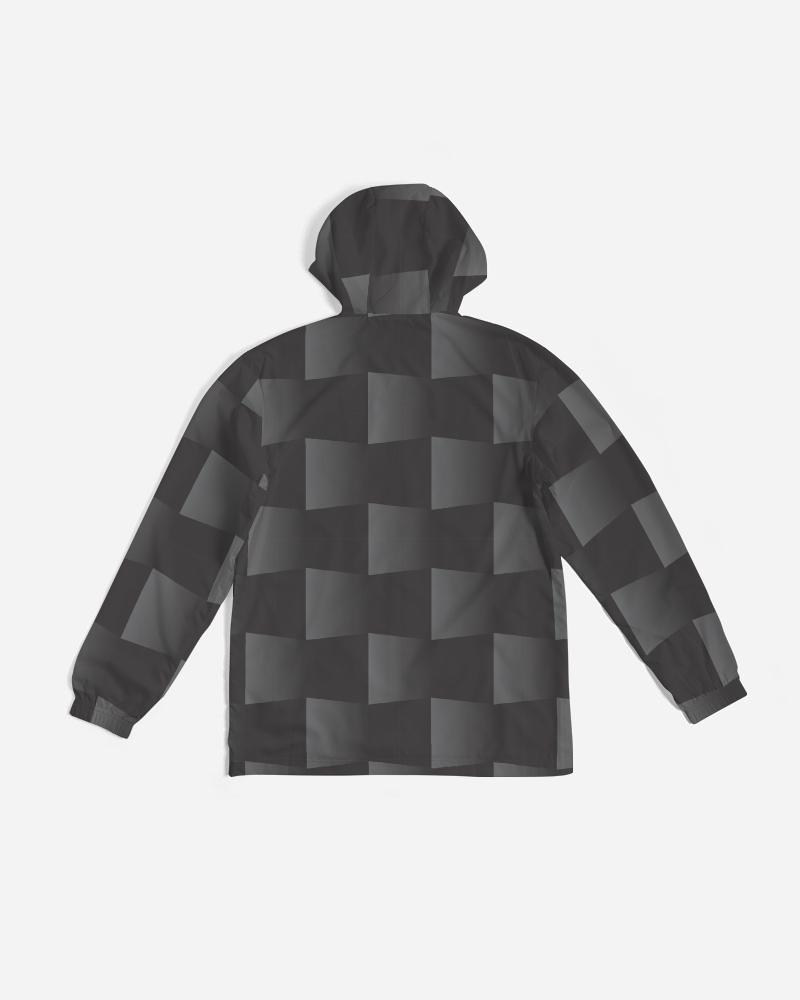 Mens Lightweight Windbreaker Jacket with Hood and Zipper Closure