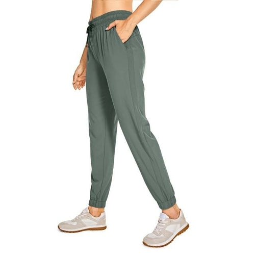Women's Lightweight Joggers Pants With Pockets Drawstring Elastic