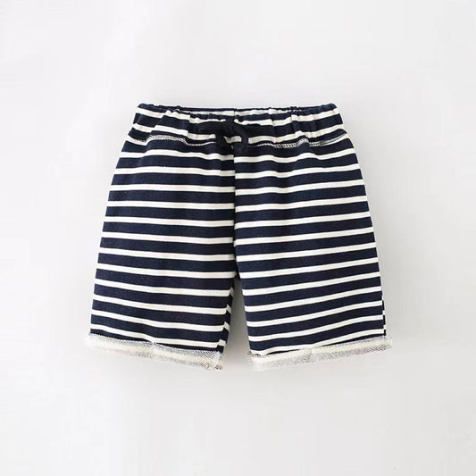 Baby Boy Striped Pattern Loose Casual Shorts