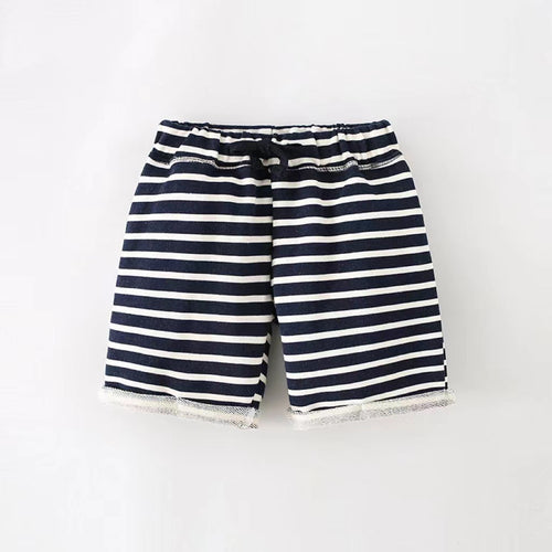 Baby Boy Striped Pattern Loose Casual Shorts
