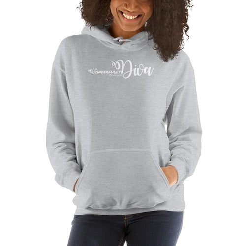 Womens Hoodie - Pullover Sweatshirt - Wonderfully Created Diva